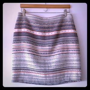 Katherine Barclay aztec print skirt